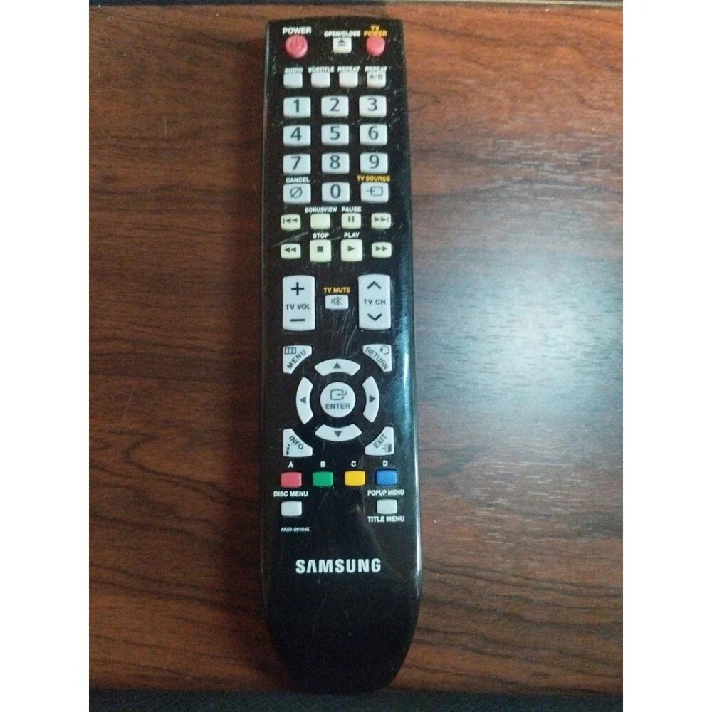 Samsung AK59-00104K Remote BluRay Disc Player BD-P1590 BD-P1590C BD-P1600 TESTED